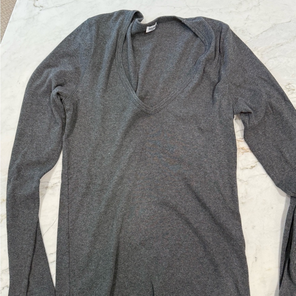 Splendid Charcoal Knit Top